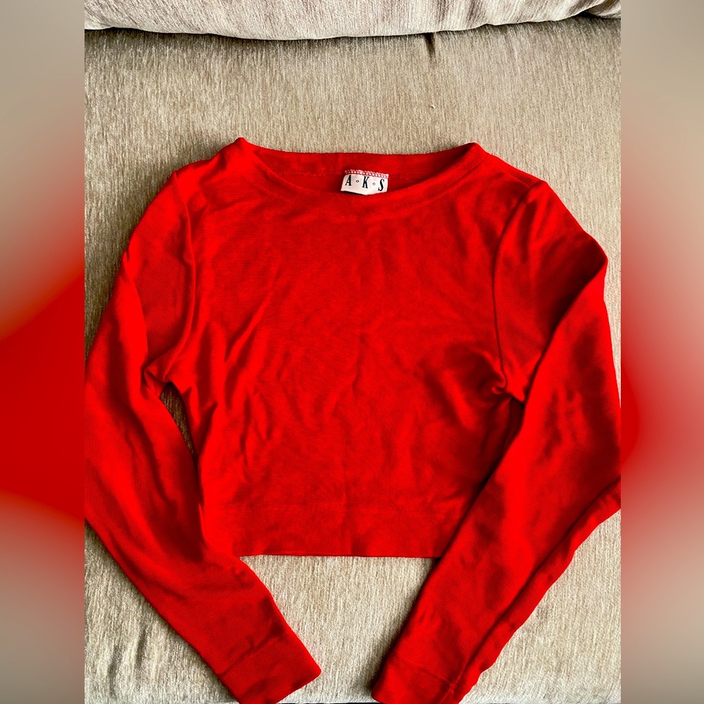 Vintage 90’s crop red long sleeve